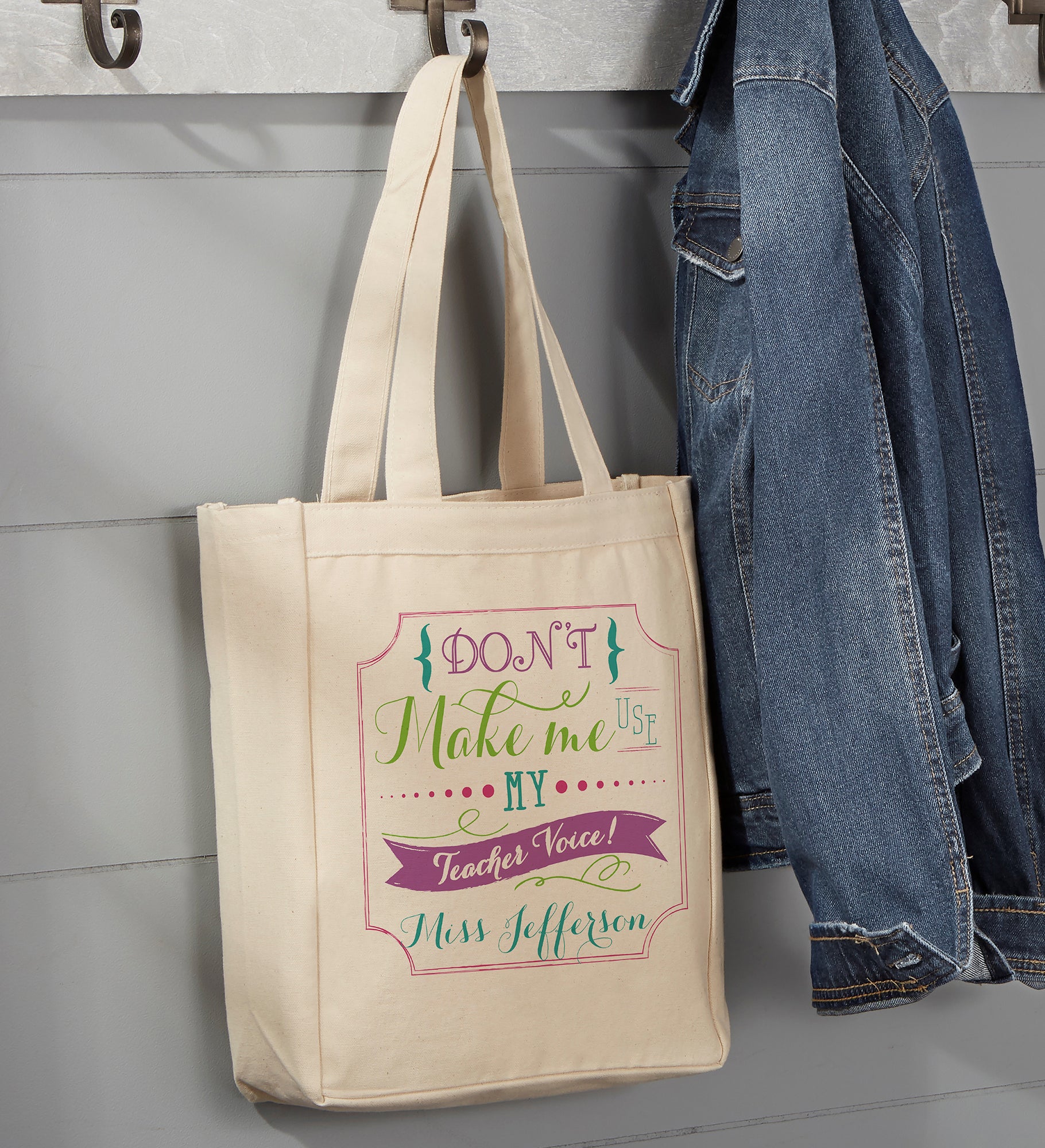 Teacher Quotes Personalized Canvas Tote Bags
